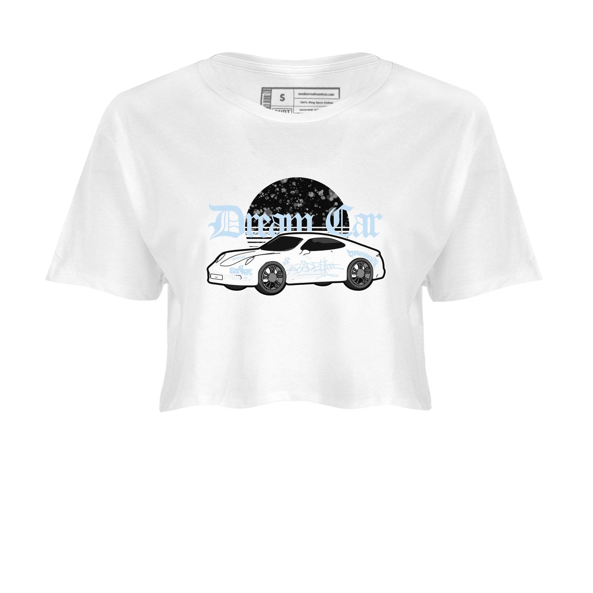 AJ6 White Black shirts to match jordans Dream Car sneaker match tees Air Jordan 6 White Black SNRT Sneaker Tees streetwear brand White 2 crop tee