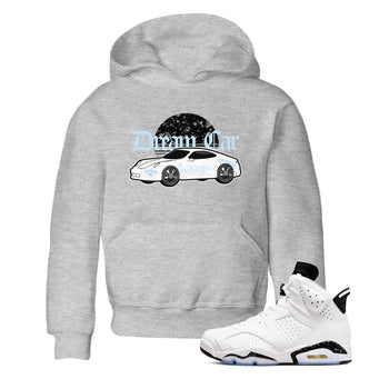 AJ6 White Black shirts to match jordans Dream Car sneaker match tees Air Jordan 6 White Black SNRT Sneaker Tees streetwear brand Baby and Youth Heather Grey 1 cotton tee