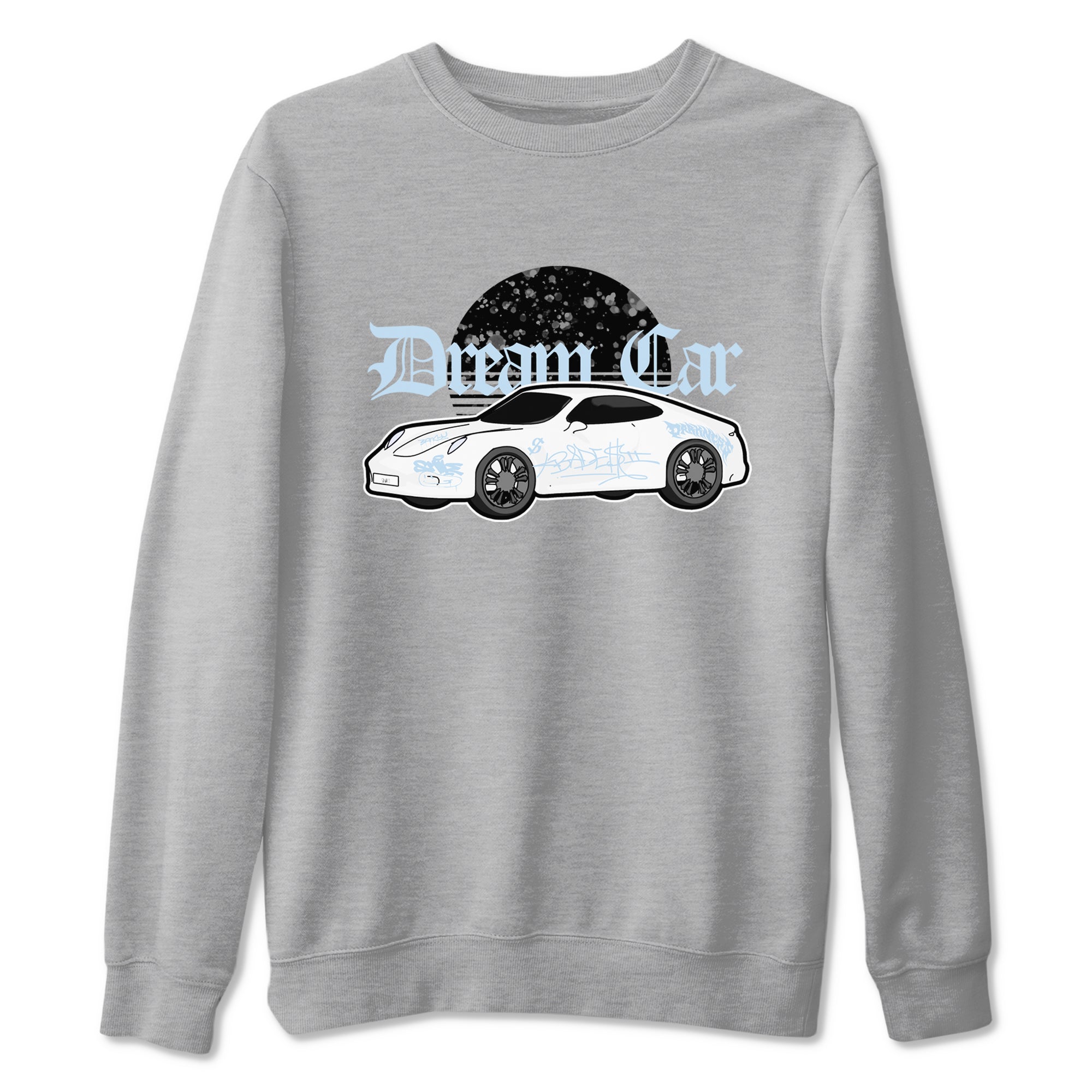 AJ6 White Black shirts to match jordans Dream Car sneaker match tees Air Jordan 6 White Black SNRT Sneaker Tees streetwear brand Heather Grey 2 unisex cotton tee
