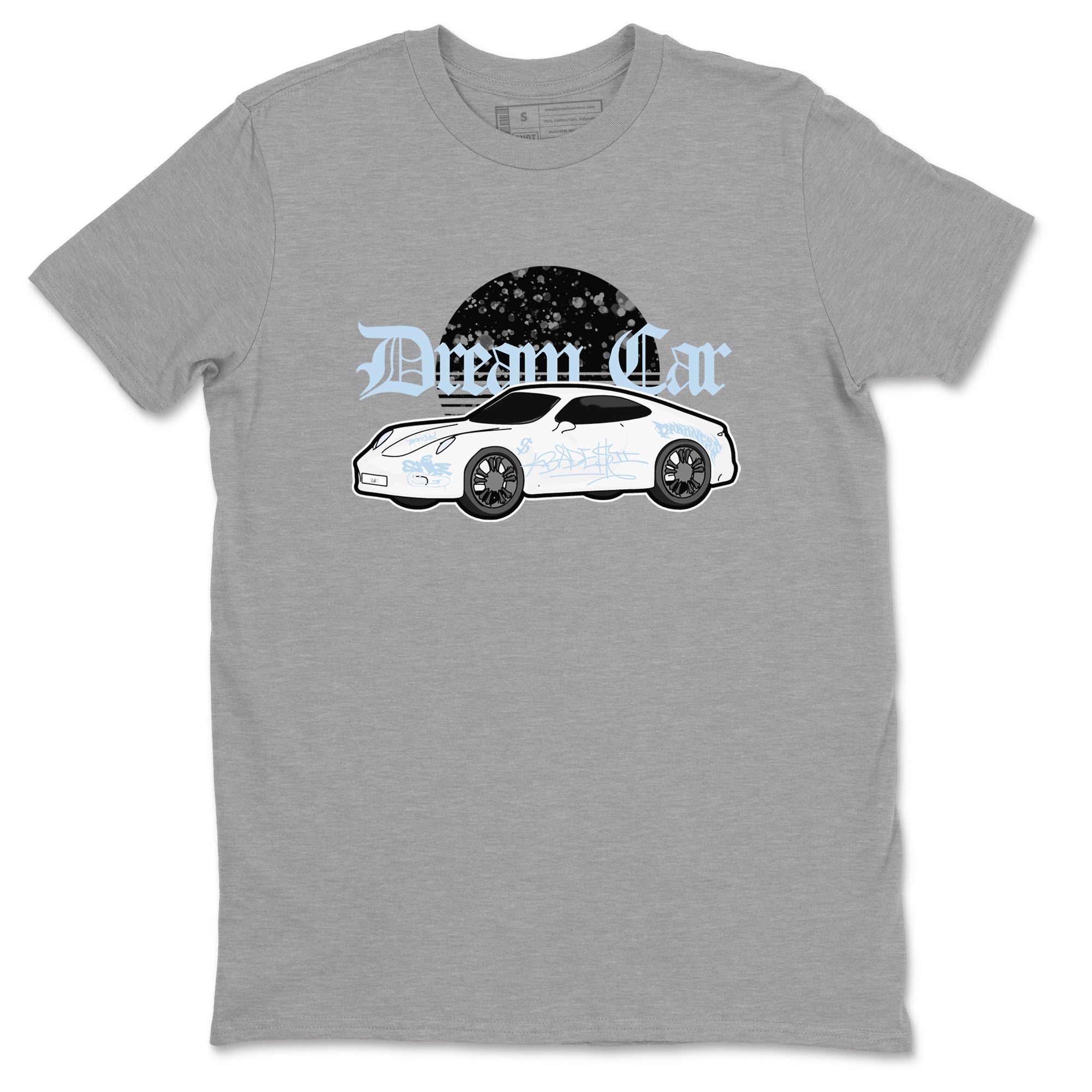 AJ6 White Black shirts to match jordans Dream Car sneaker match tees Air Jordan 6 White Black SNRT Sneaker Tees streetwear brand Heather Grey 2 unisex cotton tee