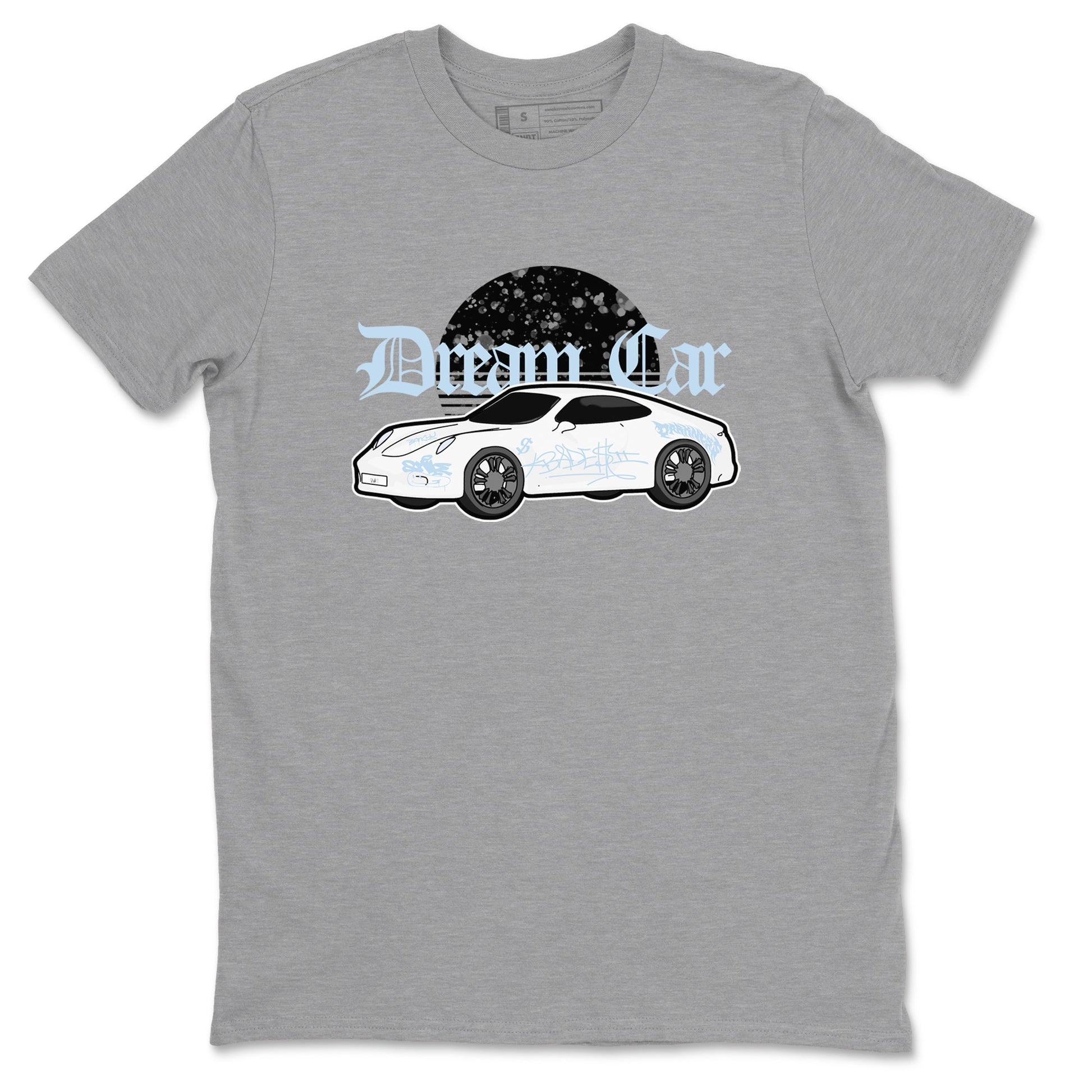 AJ6 White Black shirts to match jordans Dream Car sneaker match tees Air Jordan 6 White Black SNRT Sneaker Tees streetwear brand Heather Grey 2 unisex cotton tee