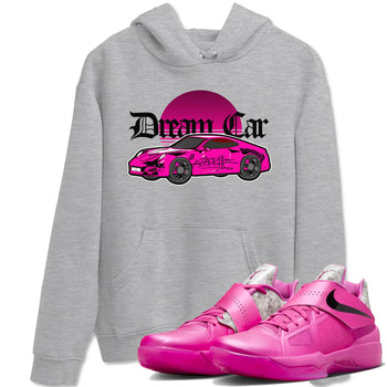 KD 4 Aunt Pearl shirts to match jordans Dream Car graphic tees KD 4 Aunt Pearl t shirts to match sneakers SNRT Sneaker Tees unisex cotton Heather Grey 1 shirts