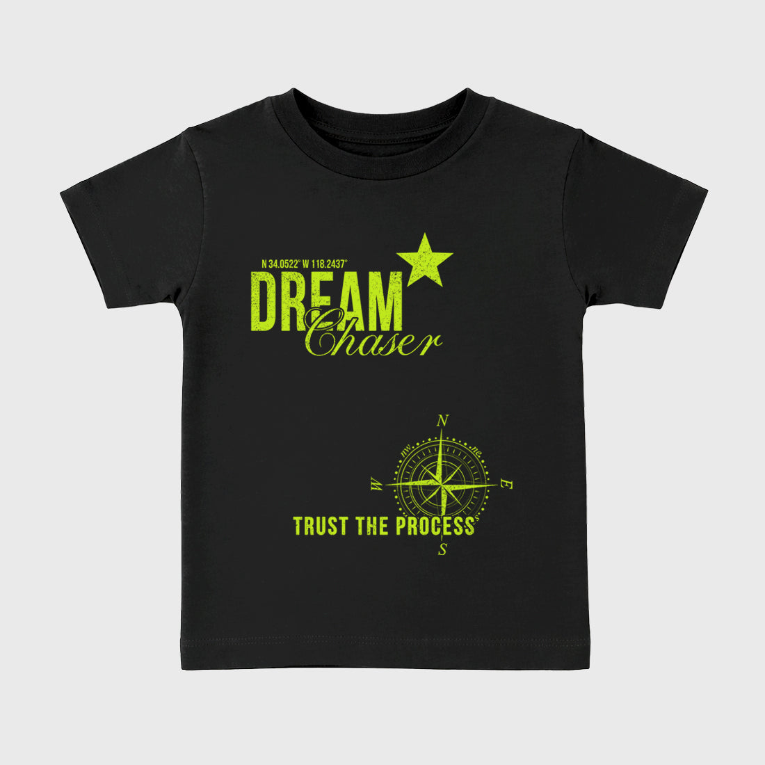 Sneaker match tees – Sneaker Tees To Match Air Foamposite Pro Black Shoes – Dream Chaser Kids T-Shirt Black 2