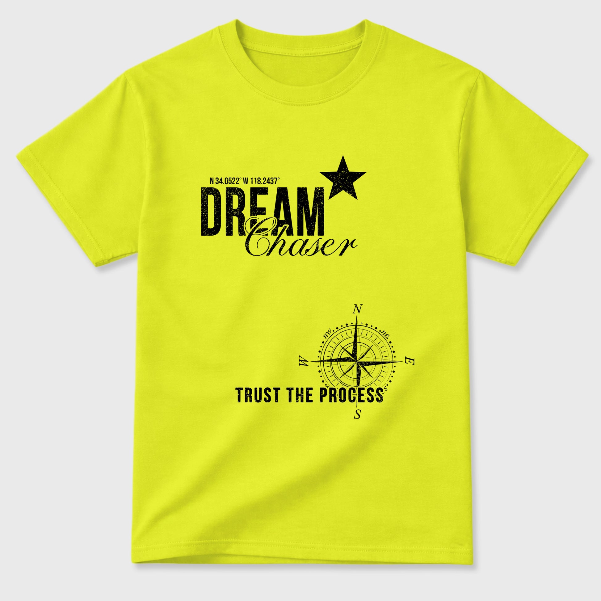 Sneaker match tees – Sneaker Tees To Match Air Foamposite Pro Black Shoes – Dream Chaser Tee Safety Green 2