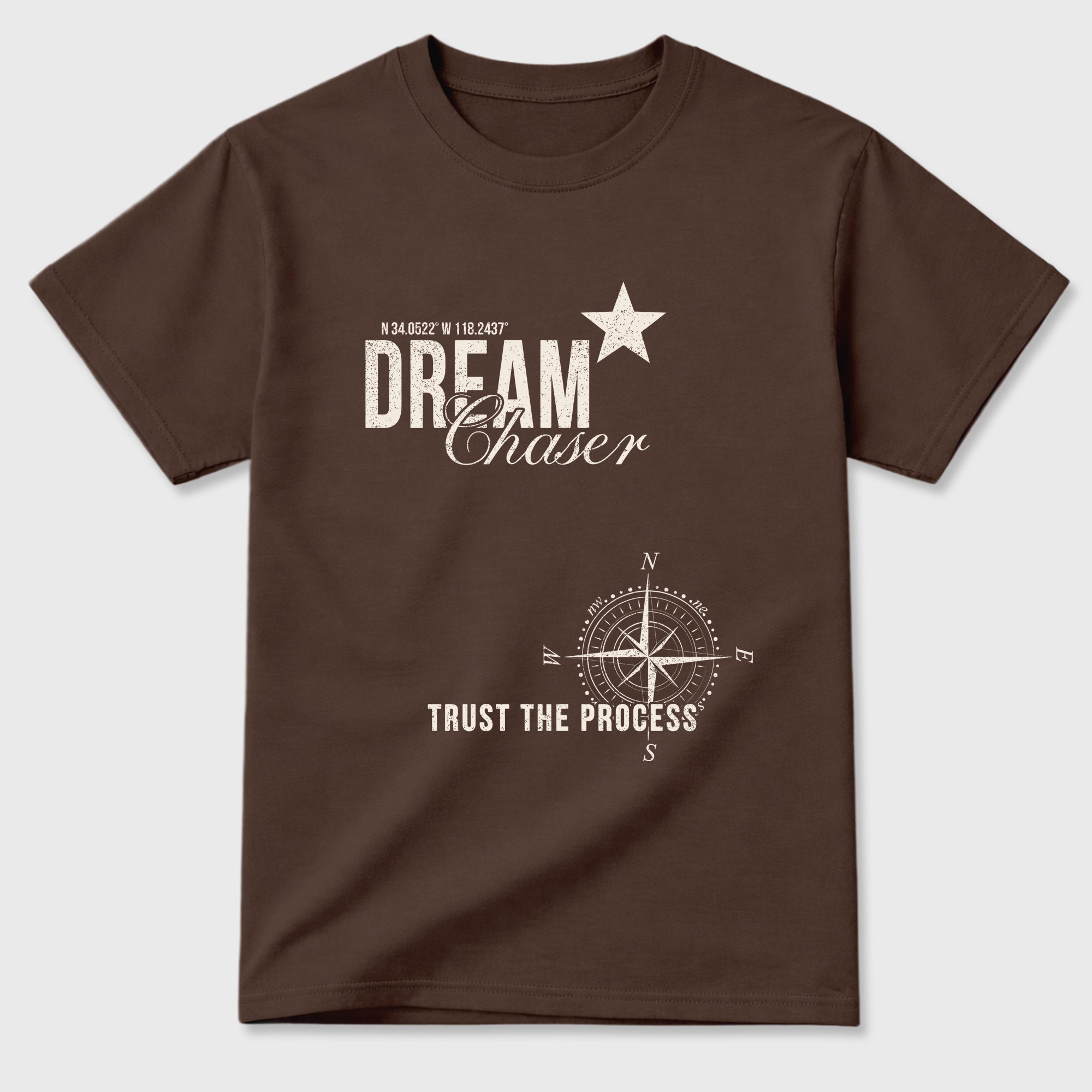 Dream Chaser Graphic T-Shirt featuring original streetwear artwork designed to match the Air Jordan 1 Love Letter. Dark Chocolate 2 Graphic T-Shirt.