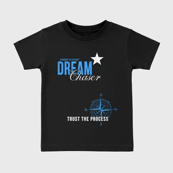 Sneaker match tees – Sneaker Tees To Match Air Jordan 11 University Blue Shoes – Dream Chaser Kids T-Shirt Black 2