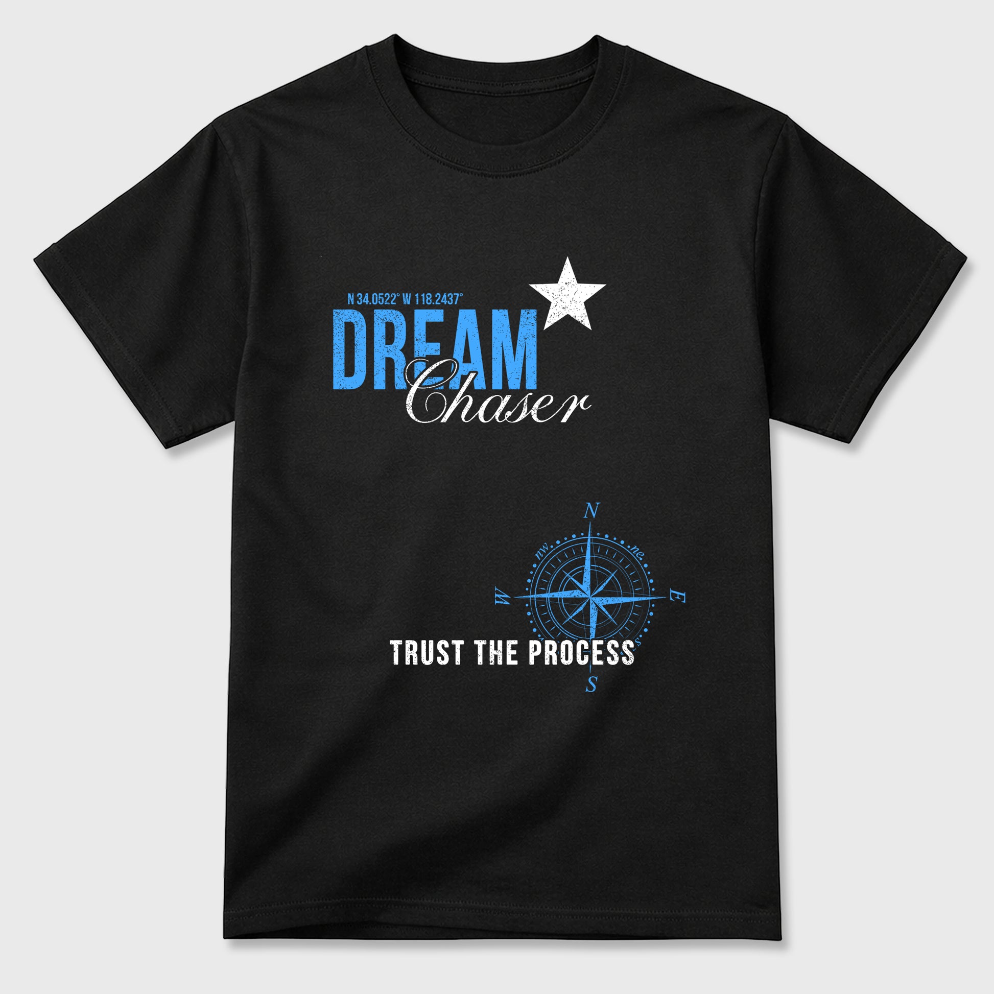 Sneaker match tees – Sneaker Tees To Match Air Jordan 11 University Blue Shoes – Dream Chaser Tee Black 2