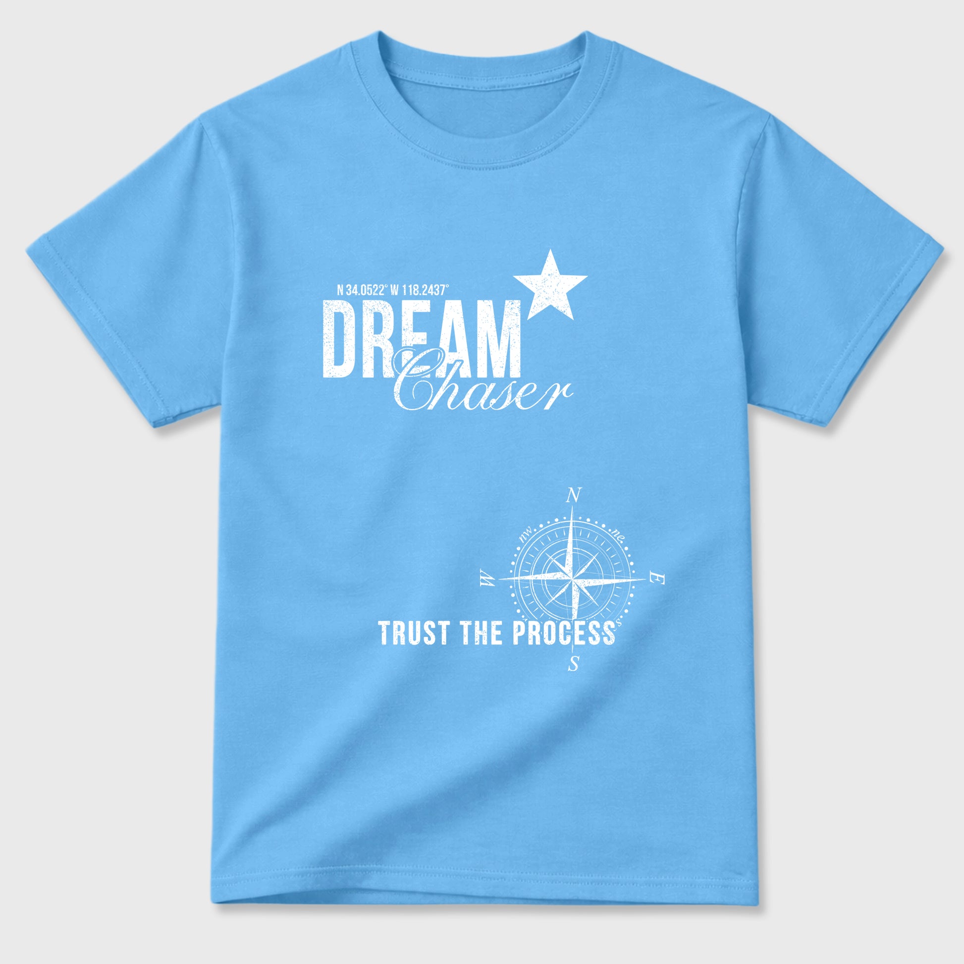 Sneaker match tees – Sneaker Tees To Match Air Jordan 11 University Blue Shoes – Dream Chaser Tee Carolina Blue 2