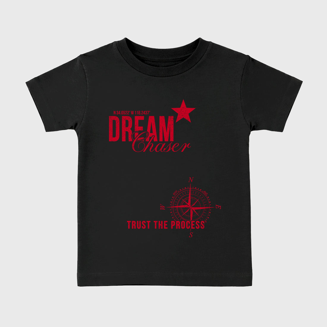 Sneaker match tees – Sneaker Tees To Match Air Jordan 12 Bloodline Shoes – Dream Chaser Kids T-Shirt Black 2