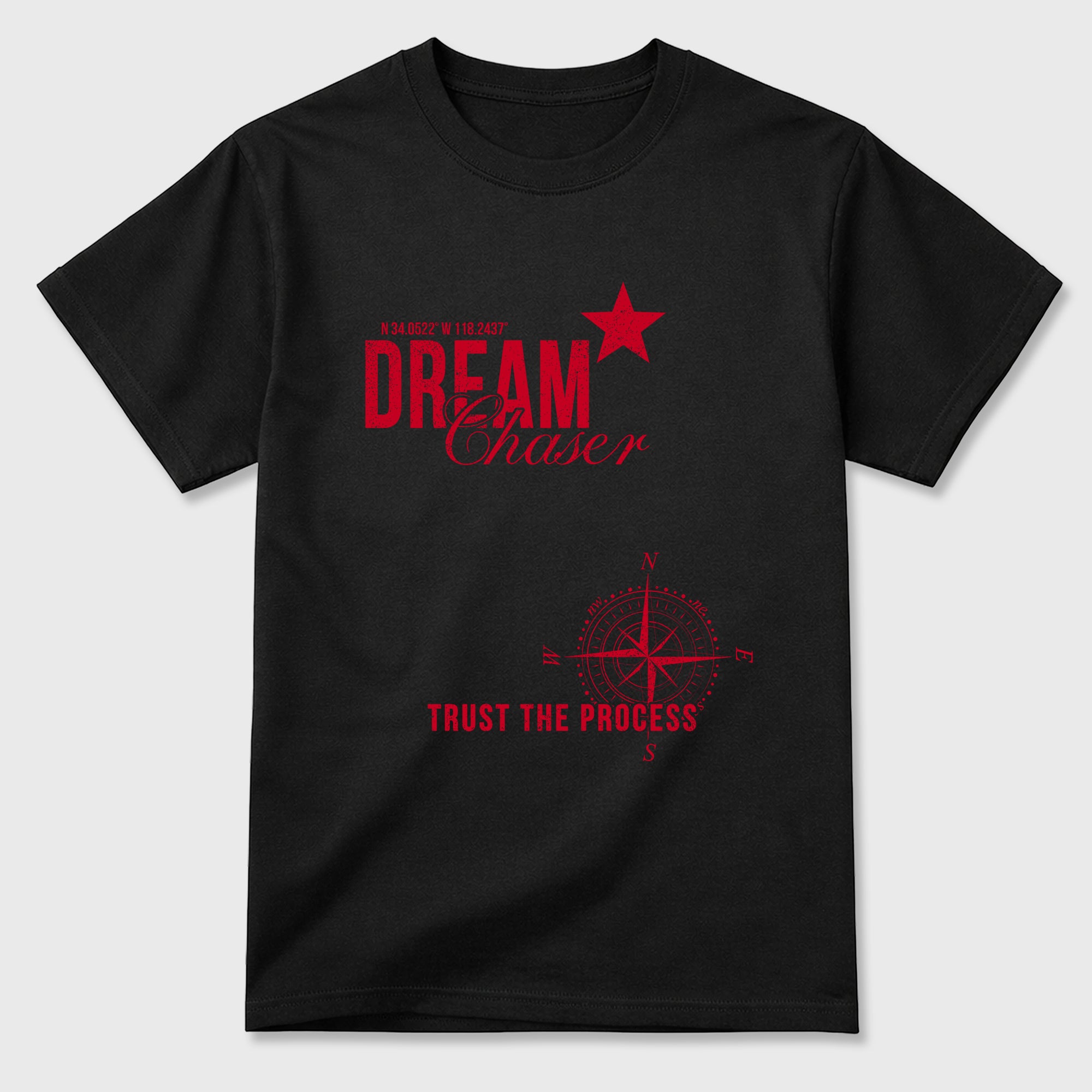 Sneaker match tees – Sneaker Tees To Match Air Jordan 12 Bloodline Shoes – Dream Chaser Tee Black 2