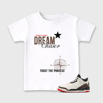 Sneaker match tees – Sneaker Tees To Match Air Jordan 3 World's Best Dad Shoes – Dream Chaser Kids T-Shirt White 1