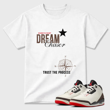 Sneaker match tees – Sneaker Tees To Match Air Jordan 3 World's Best Dad Shoes – Dream Chaser Tee White 1