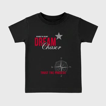 Sneaker match tees – Sneaker Tees To Match Air Jordan 4 Toro Bravo Shoes – Dream Chaser Kids T-Shirt Black 2