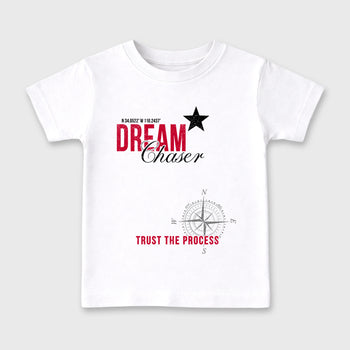 Sneaker match tees – Sneaker Tees To Match Air Jordan 4 Toro Bravo Shoes – Dream Chaser Kids T-Shirt White 2