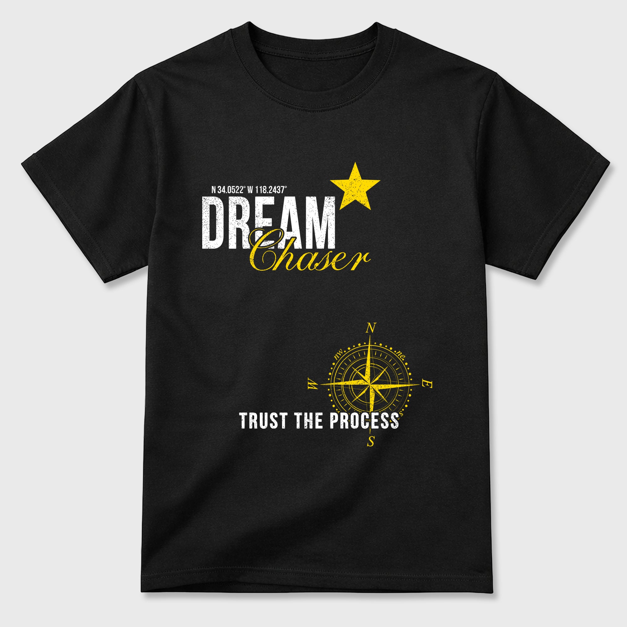 Dream Chaser Graphic T-Shirt featuring original streetwear artwork designed to match the Air Jordan 4 Tour Yellow. Black 2 Graphic T-Shirt.