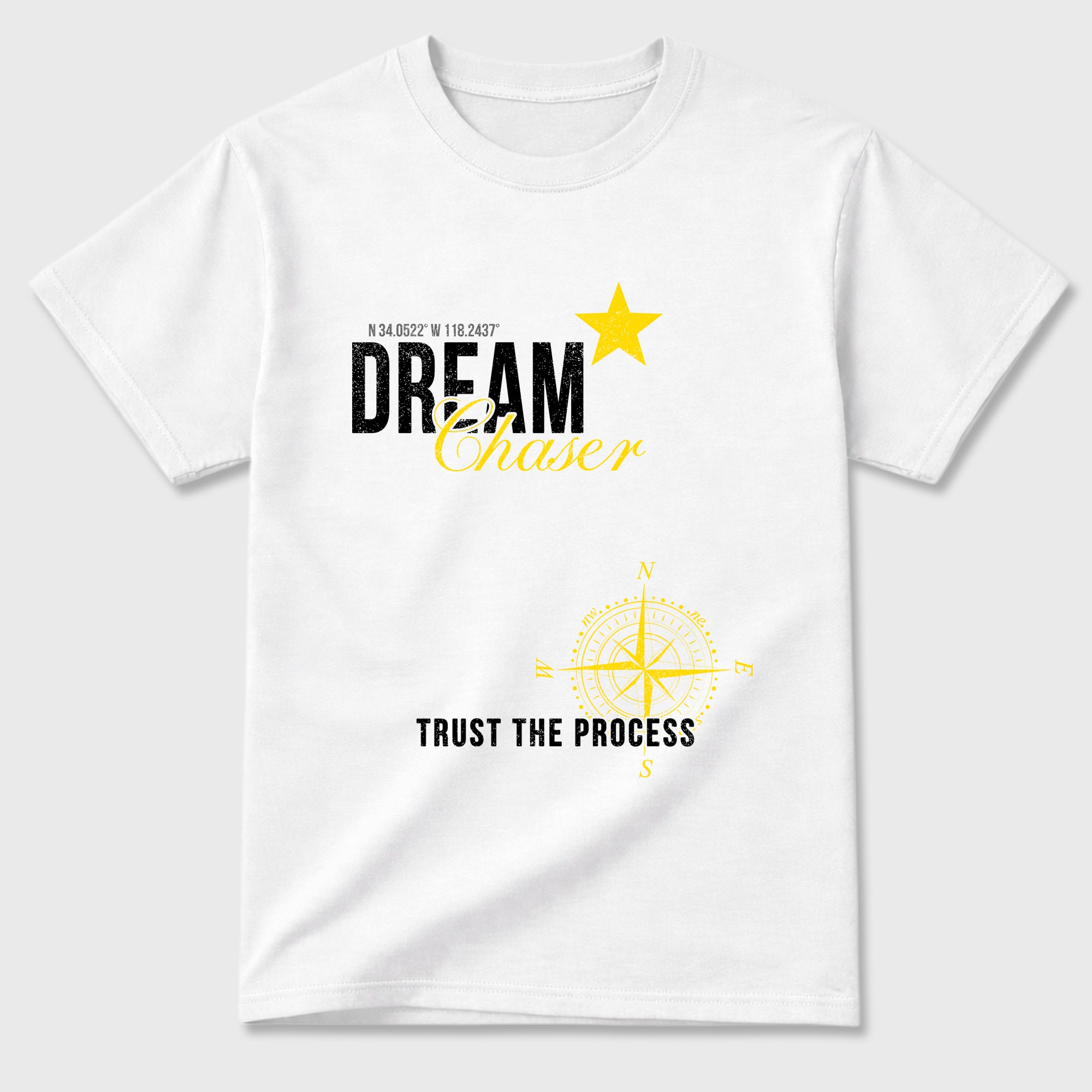 Dream Chaser Graphic T-Shirt featuring original streetwear artwork designed to match the Air Jordan 4 Tour Yellow. White 2 Graphic T-Shirt.