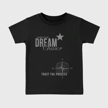 Sneaker match tees – Sneaker Tees To Match Air Jordan 6 Cap and Gown Shoes – Dream Chaser Kids T-Shirt Black 2