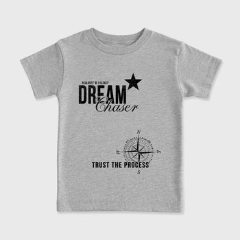 Sneaker match tees – Sneaker Tees To Match Air Jordan 6 Cap and Gown Shoes – Dream Chaser Kids T-Shirt Heather Grey 2