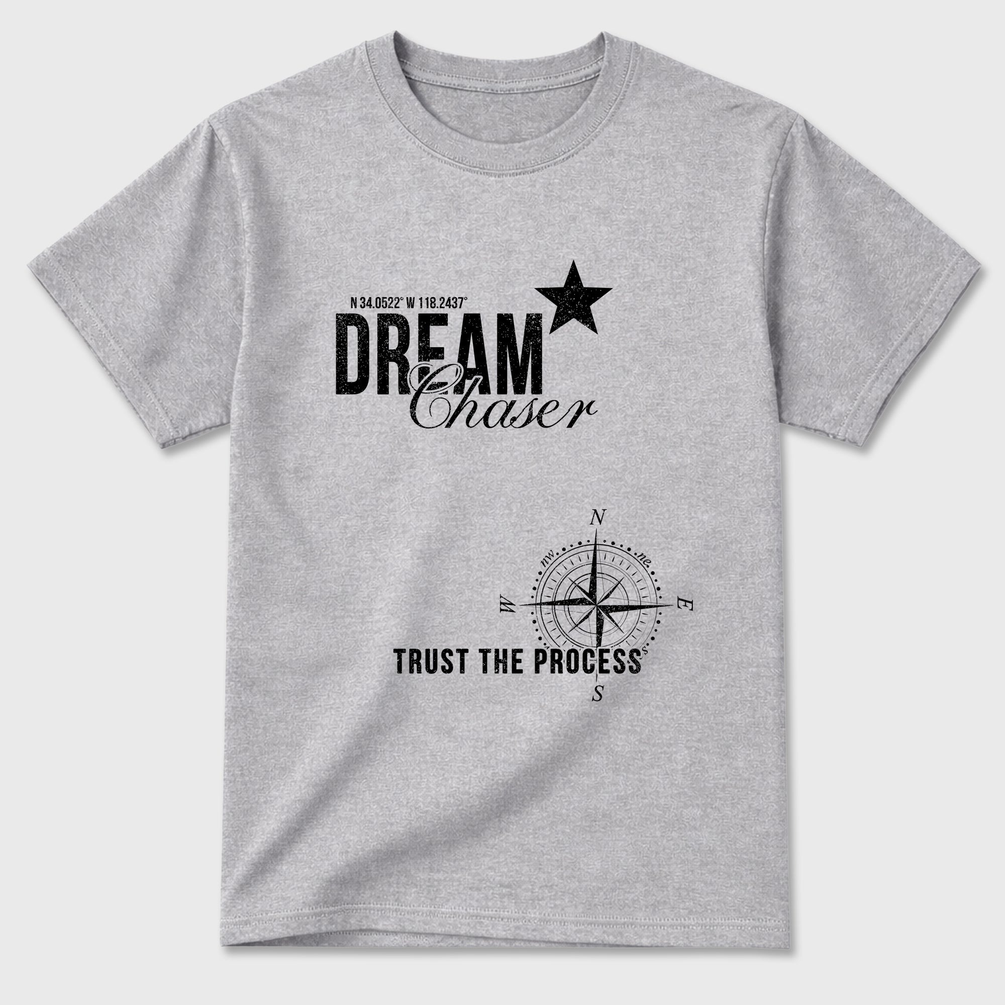 Sneaker match tees – Sneaker Tees To Match Air Jordan 6 Cap and Gown Shoes – Dream Chaser Tee Heather Grey 2