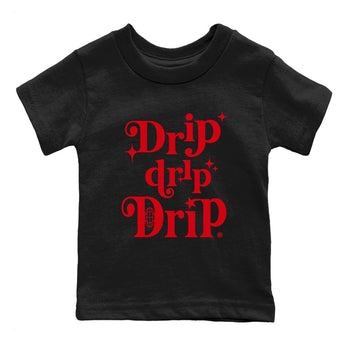 AE 1 Bred shirts to match jordans Drip Drip Drip sneaker match tees AE 1 Bred match shoes to clothes SNRT Sneaker Tees Youth Baby Black 2 tee