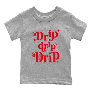 AE 1 Bred shirts to match jordans Drip Drip Drip sneaker match tees AE 1 Bred match shoes to clothes SNRT Sneaker Tees Youth Baby Heather Grey 2 tee