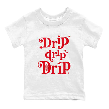 AE 1 Bred shirts to match jordans Drip Drip Drip sneaker match tees AE 1 Bred match shoes to clothes SNRT Sneaker Tees Youth Baby White 2 tee