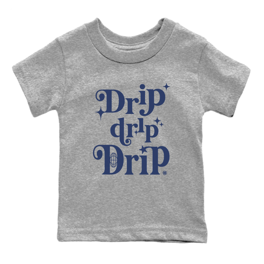 1s Midnight Navy shirts to match jordans Drip Drip Drip sneaker match tees Air Jordan 1 Midnight Navy match shoes to clothes SNRT Sneaker Tees Youth Baby Heather Grey 2 tee