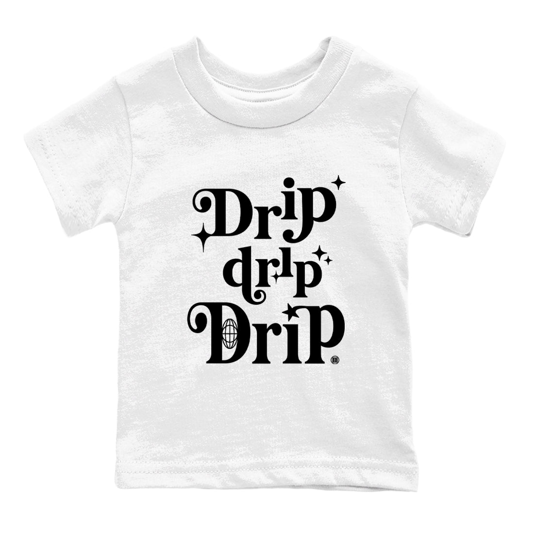 12s Black Wolf Grey shirts to match jordans Drip Drip Drip sneaker match tees Air Jordan 12 Barons match shoes to clothes SNRT Sneaker Tees Youth Baby White 2 tee