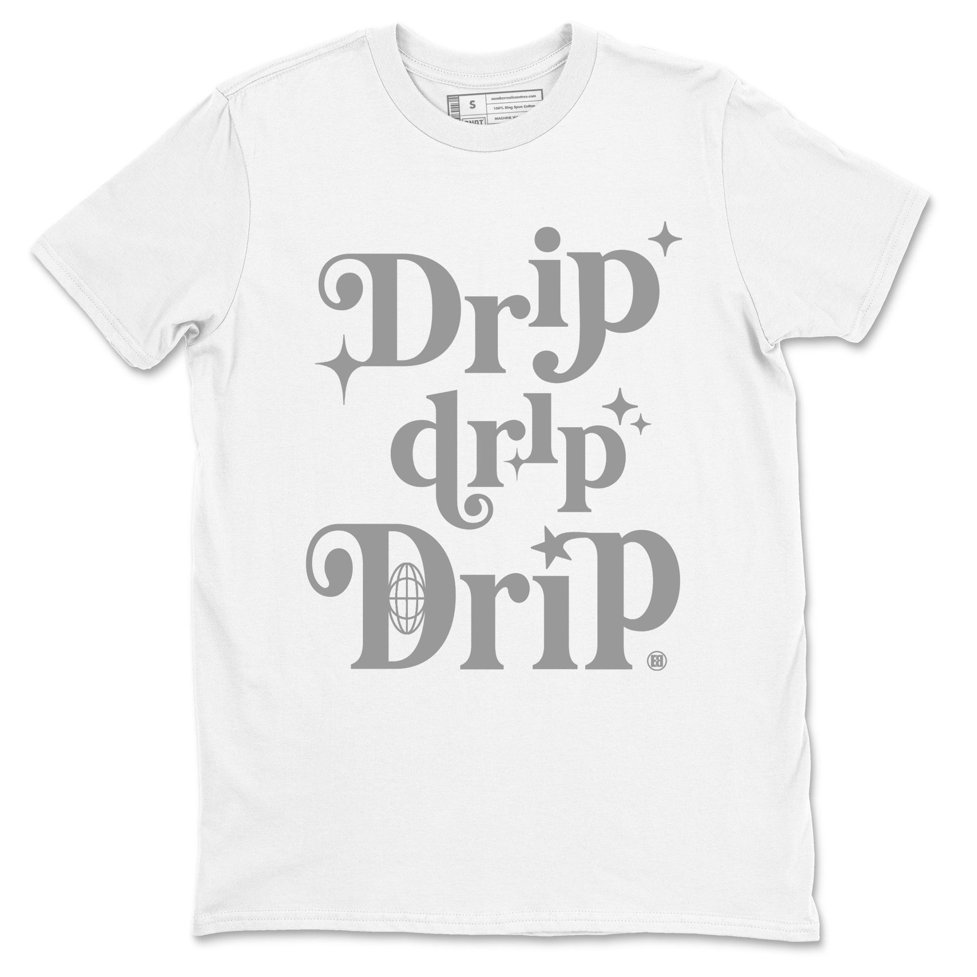 12s Black Wolf Grey shirts to match jordans Drip Drip Drip sneaker match tees Air Jordan 12 Barons match shoes to clothes SNRT Sneaker Tees unisex cotton White 2 shirts