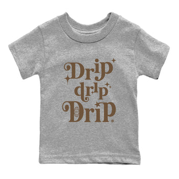 Jordan Jumpman Jack Travis Scott Dark Mocha shirts to match jordans Drip Drip Drip sneaker match tees Jordan Jumpman Jack Travis Scott Dark Mocha match shoes to clothes SNRT Sneaker Tees Youth Baby Heather Grey 2 tee