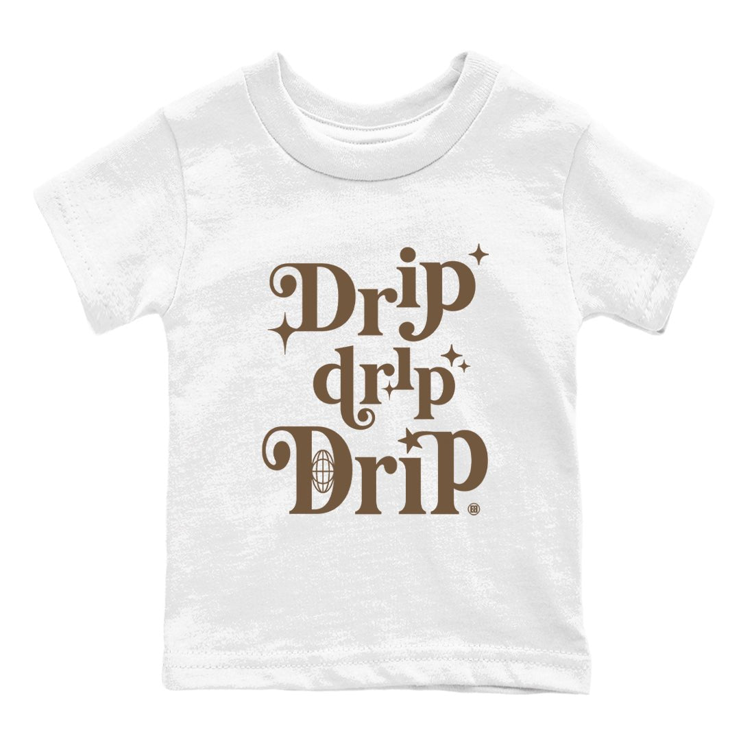 Jordan Jumpman Jack Travis Scott Dark Mocha shirts to match jordans Drip Drip Drip sneaker match tees Jordan Jumpman Jack Travis Scott Dark Mocha match shoes to clothes SNRT Sneaker Tees Youth Baby White 2 tee