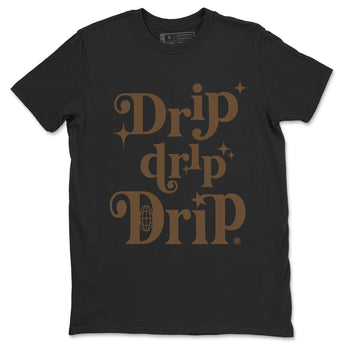 Jordan Jumpman Jack Travis Scott Dark Mocha shirts to match jordans Drip Drip Drip sneaker match tees Jordan Jumpman Jack Travis Scott Dark Mocha match shoes to clothes SNRT Sneaker Tees unisex cotton Black 2 shirts