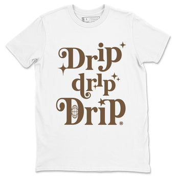 Jordan Jumpman Jack Travis Scott Dark Mocha shirts to match jordans Drip Drip Drip sneaker match tees Jordan Jumpman Jack Travis Scott Dark Mocha match shoes to clothes SNRT Sneaker Tees unisex cotton White 2 shirts