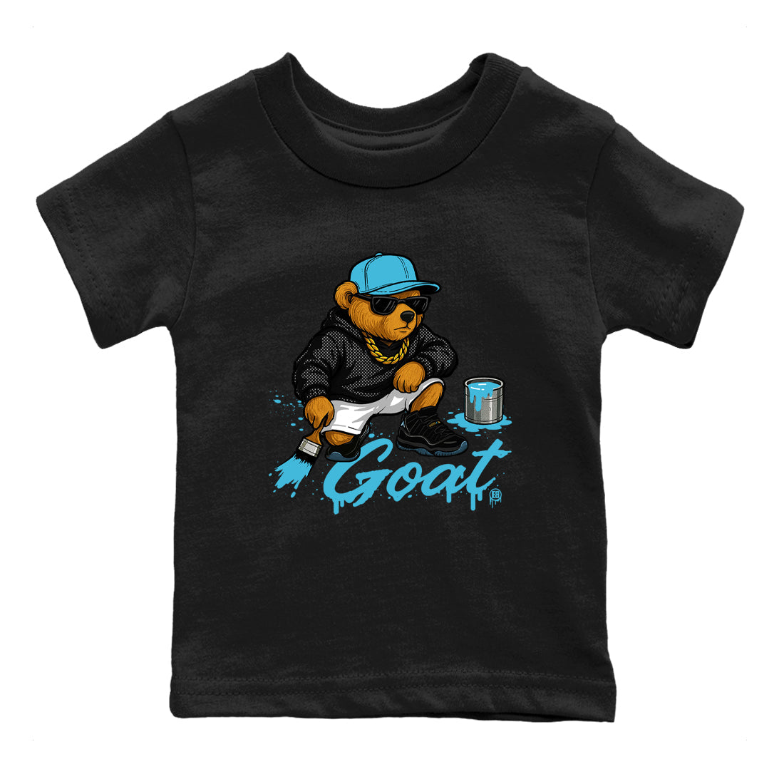 Sneaker Threads – Sneaker Tees To Match Air Jordan 11 Retro Gamma – Drip the GOAT Youth Graphic Tee Black 2. Perfect for Jordan releases 2025 colorways.