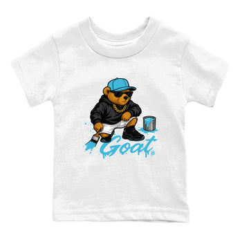 Sneaker Threads – Sneaker Tees To Match Air Jordan 11 Retro Gamma – Drip the GOAT Youth Graphic Tee White 2. Perfect for Jordan releases 2025 colorways.