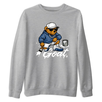 Sneaker match tees – Sneaker Tees To Match Air Jordan 12 French Blue Shoes – Drip the GOAT Tee Heather Grey 2