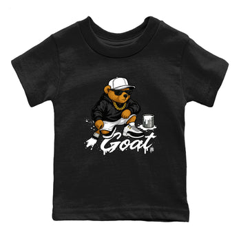 Sneaker match tees – Sneaker Tees To Match Air Jordan 12 Taxi Shoes – Drip The GOAT Kids T-Shirt Black 2