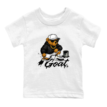 Sneaker match tees – Sneaker Tees To Match Air Jordan 12 Taxi Shoes – Drip The GOAT Kids T-Shirt White 2