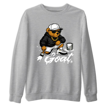Sneaker match tees – Sneaker Tees To Match Air Jordan 12 Taxi Shoes – Drip The GOAT Tee Heather Grey 2