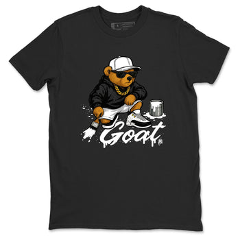 Sneaker match tees – Sneaker Tees To Match Air Jordan 12 Taxi Shoes – Drip The GOAT Tee Black 2