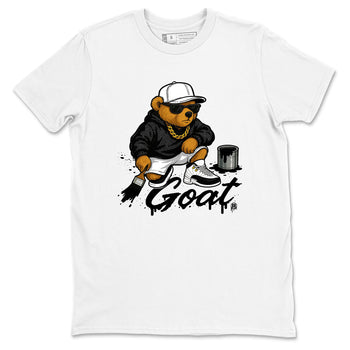 Sneaker match tees – Sneaker Tees To Match Air Jordan 12 Taxi Shoes – Drip The GOAT Tee White 2