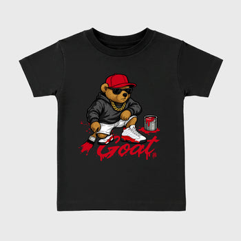 Best Sneakerfit for Sneakerheads Graphic Tees To Match Air Jordan 13 University Red Sneakers  Drip The GOAT Kids T-Shirt Black 2