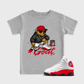 Drip The GOAT SNRT Sneaker Tees Kids - Air Jordan 13 University Red - SNRT Sneaker T-shirts