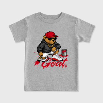 Best Sneakerfit for Sneakerheads Graphic Tees To Match Air Jordan 13 University Red Sneakers  Drip The GOAT Kids T-Shirt Heather Grey 2