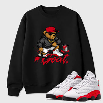 Drip The GOAT SNRT Sneaker Tees - Air Jordan 13 University Red - SNRT Sneaker T-shirts