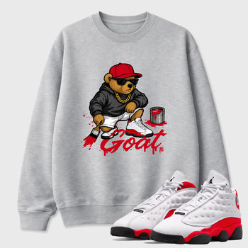 Drip The GOAT SNRT Sneaker Tees - Air Jordan 13 University Red - SNRT Sneaker T-shirts