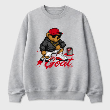 Best Sneakerfit for Sneakerheads Graphic Tees To Match Air Jordan 13 University Red Sneakers – Drip The GOAT Tee Heather Grey 2