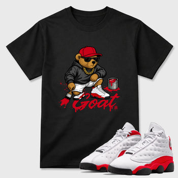 Drip The GOAT SNRT Sneaker Tees - Air Jordan 13 University Red - SNRT Sneaker T-shirts