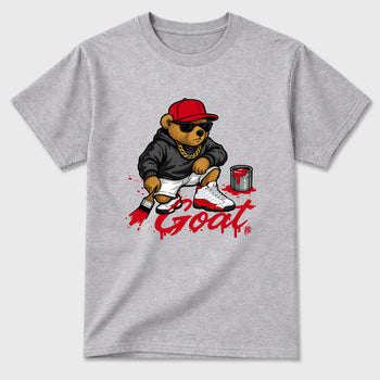 Best Sneakerfit for Sneakerheads Graphic Tees To Match Air Jordan 13 University Red Sneakers – Drip The GOAT Tee Heather Grey 2