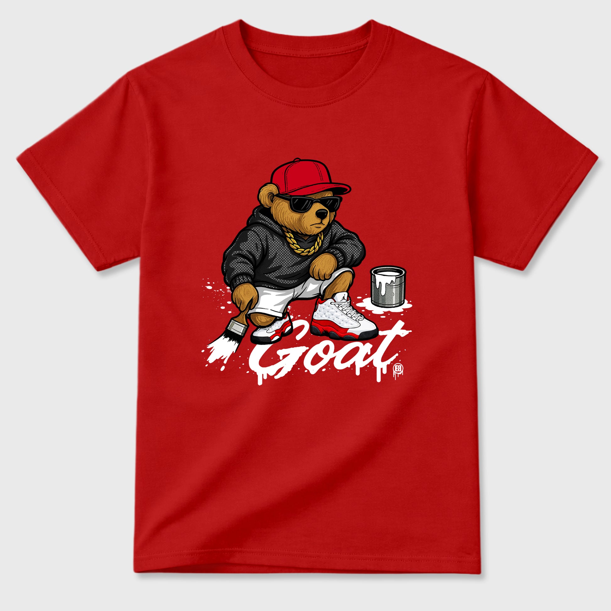 Best Sneakerfit for Sneakerheads Graphic Tees To Match Air Jordan 13 University Red Sneakers – Drip The GOAT Tee Red 2
